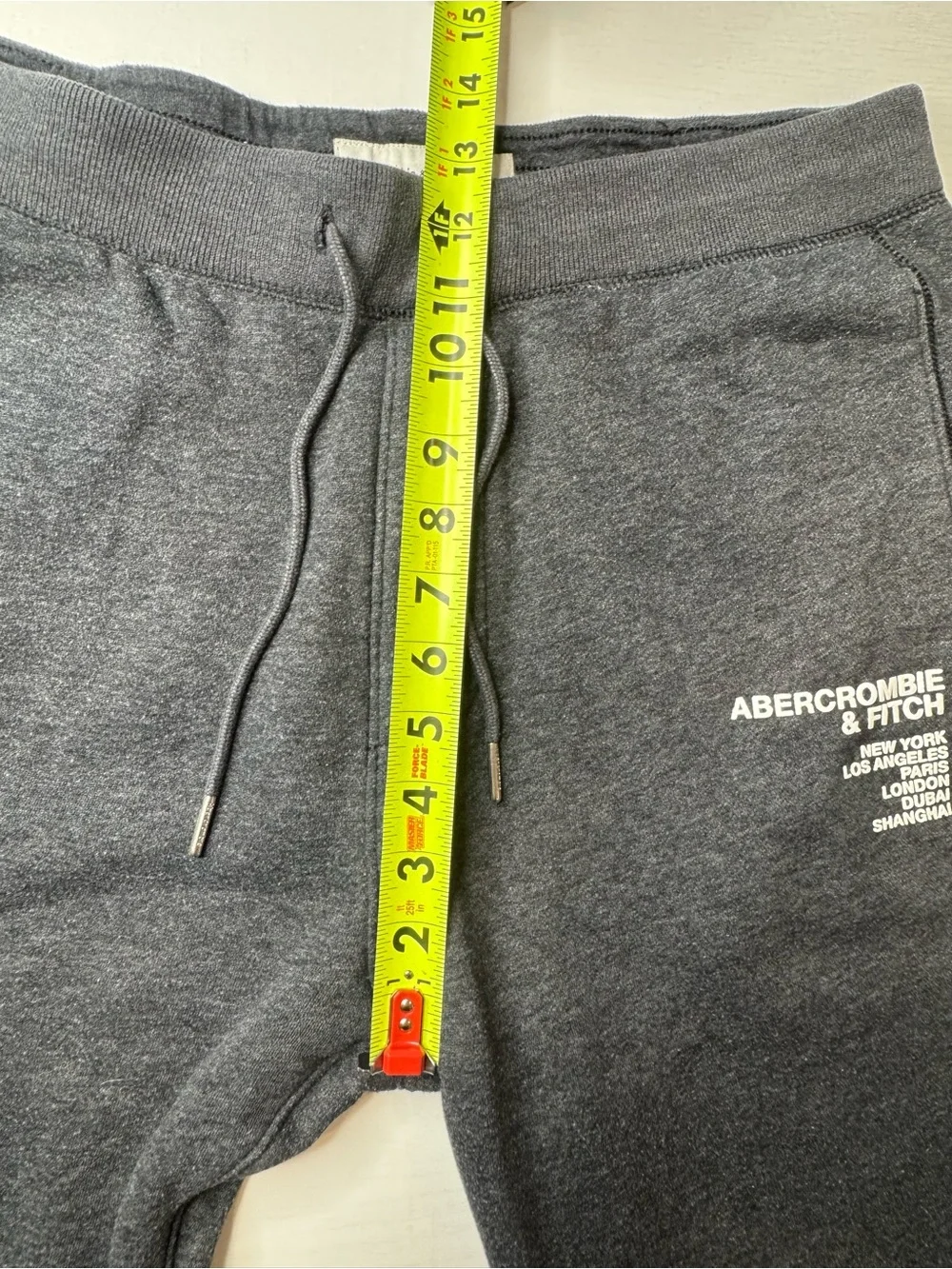 Abercrombie & Fitch Men's Dark Charcoal Gray Jogger Sweatpants